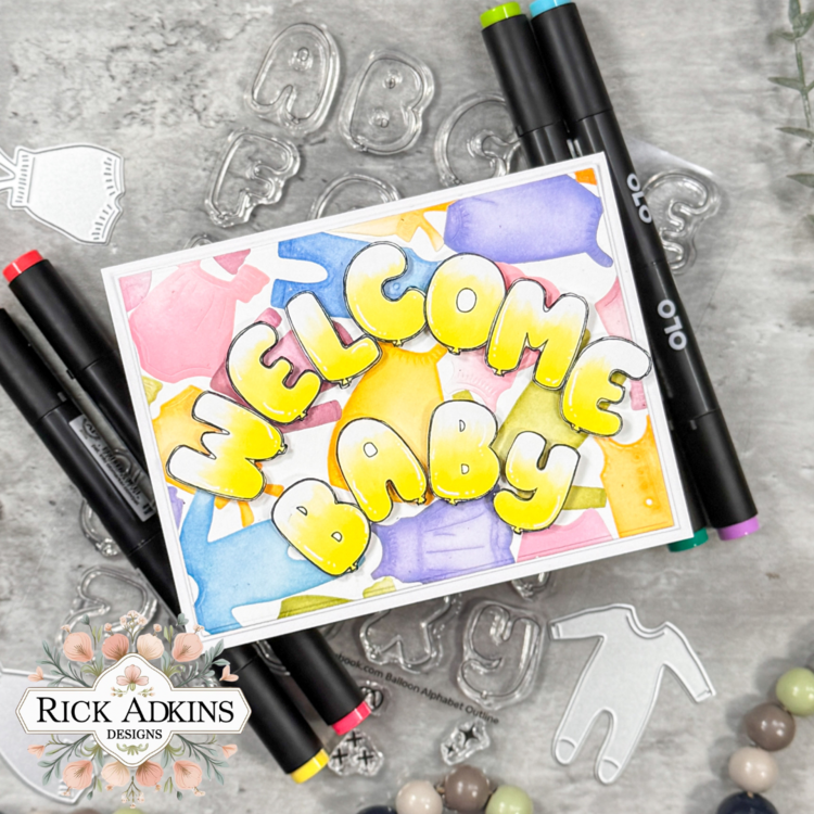 Welcome Baby Balloon Card