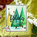 Easy Watercolor Falala Tree Card