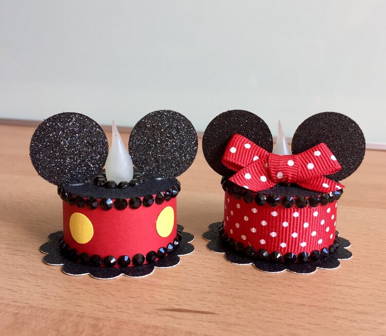 Mickey and Minnie Tea Light “Cakes”