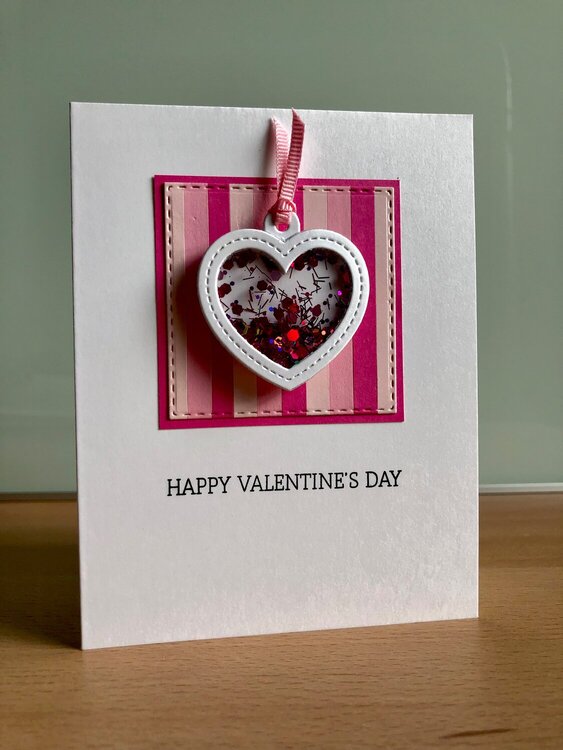 Valentines Heart shakers card