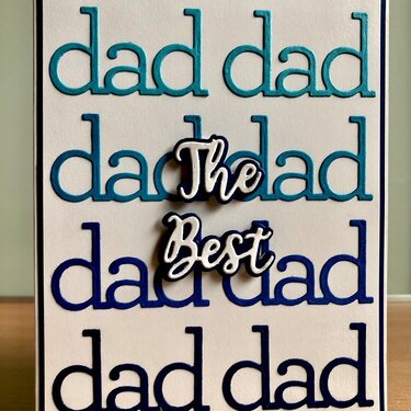 The Best Dad - Fathers Day card 
