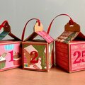 Christmas Advent Gingerbread House Ornaments 