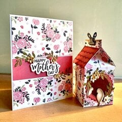 Mothers Day card w/matching Bird House Candy box