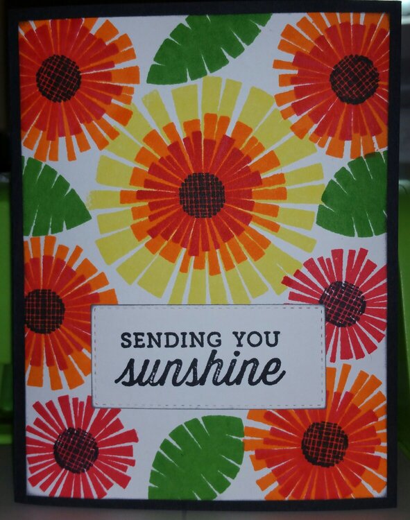 Graphic flowers card2