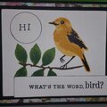 Bird and branch card