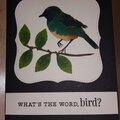 Bird and branch card