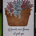 If friends were flowers card