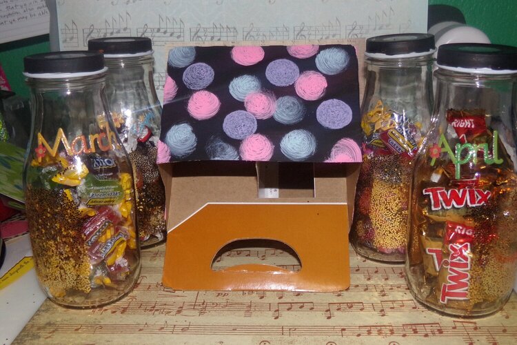 Candy Jars and Decorated Box