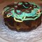 Chocolate Rainbow Surprise Cake (side pic)