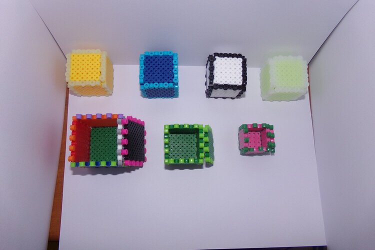 3D cubes (top)