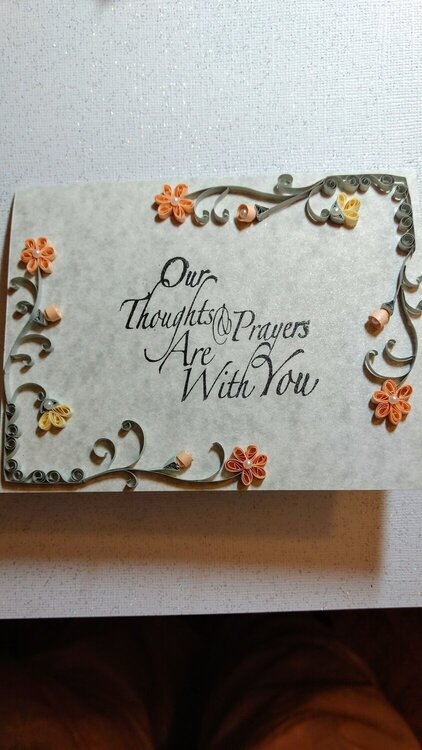 Quilled Sympathy Card