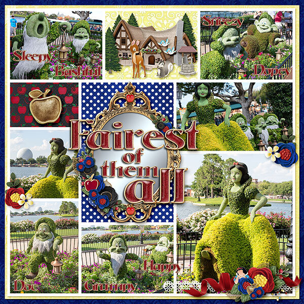 Epcot Flower and Garden Festival - Snow White Topiaries 2016