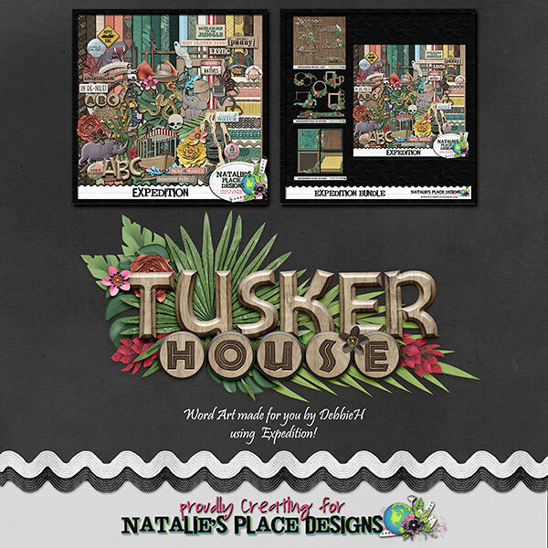 Freebie Word Art - Tusker House