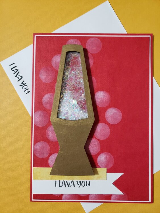 Lava Lamp Shaker Card