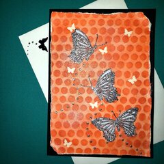 Butterfly Sticker Card