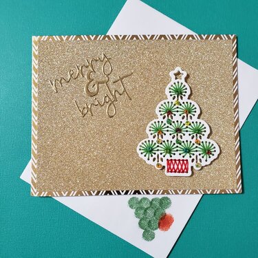 Stitched Christmas Tree Card