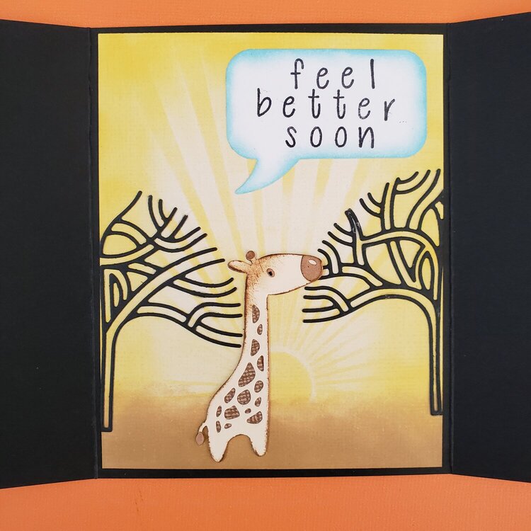 Tri-fold Get Well Card