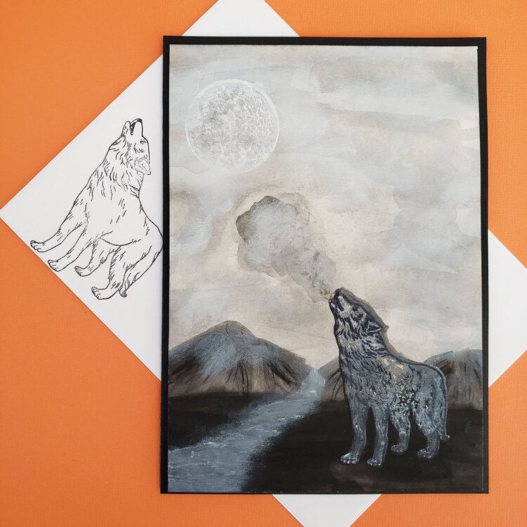 Wolf Picture Card