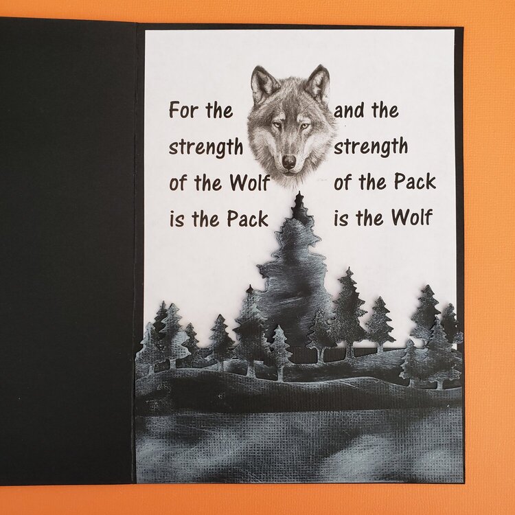 Wolf Picture Card