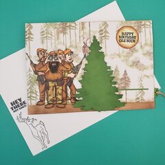 Hiding Deer Slider Card