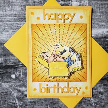 Recliner Birthday Card