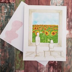 Artist Sunflower Card