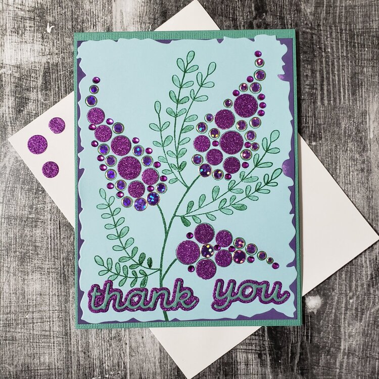 Purple Bubble Card