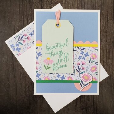 Tag Floral Card