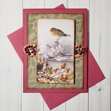 Winter bird Card