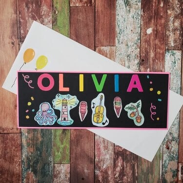 Olivia's Rebus Birthday Card