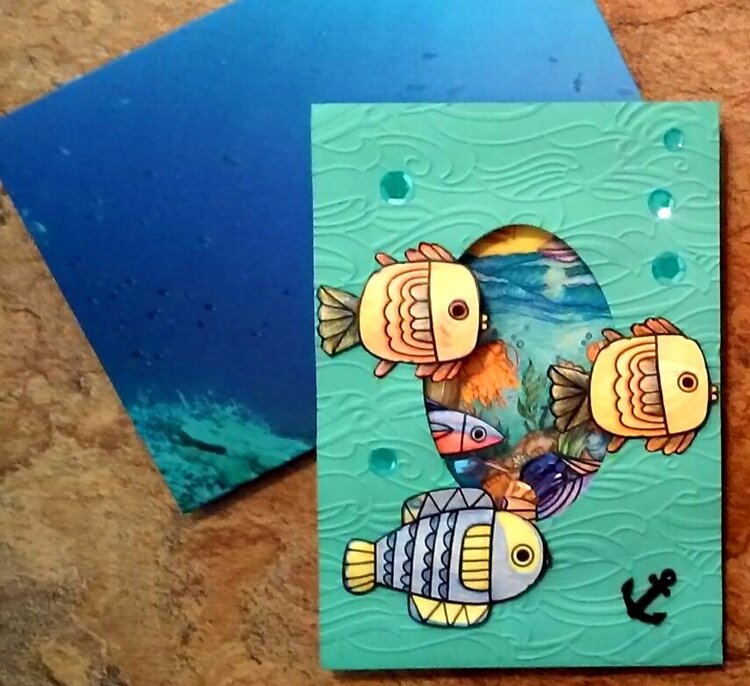Shaker card - Aquarium