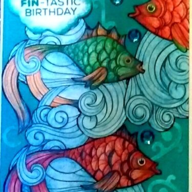 Fishy Birthday Card