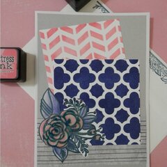 Blue & Pink Card