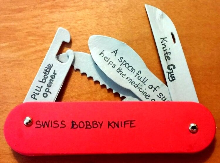 Get Well Card knife