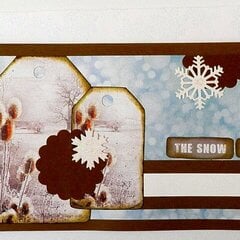 Snow Slimline Card