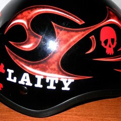 Motorcyle helmet decoration