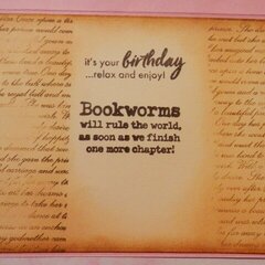 Book Lover Birthday Card