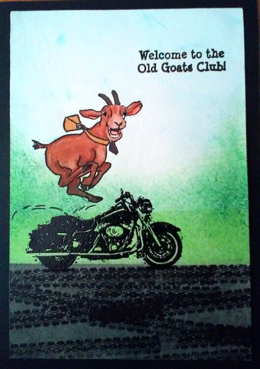 Motorcycle Birthday Card