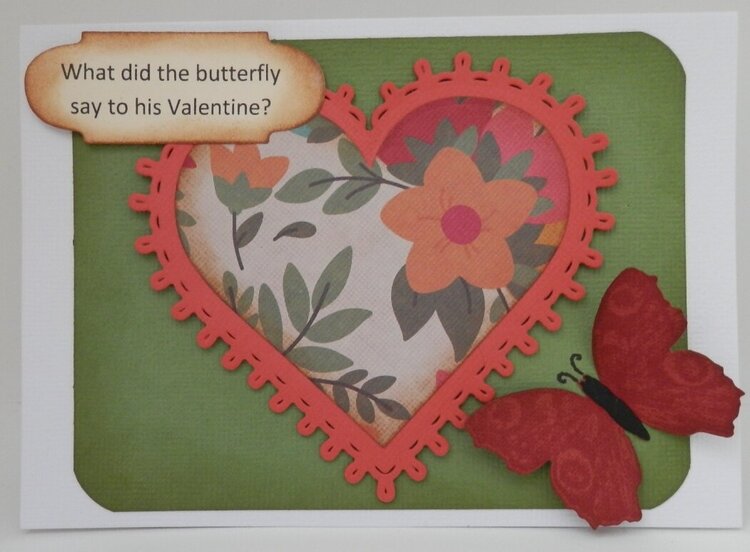 Butterfly Riddle Valentine Card