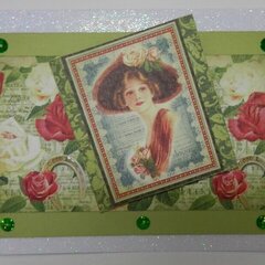 St. Patrick's Day Lady Card