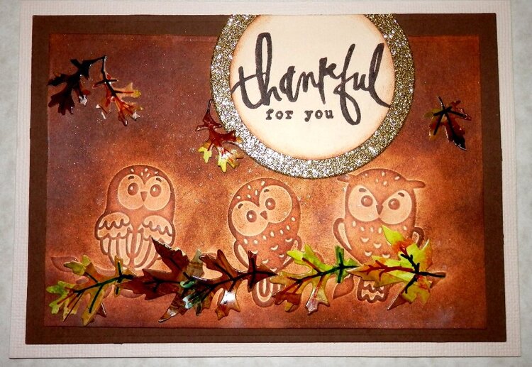 Owl Thankful Card