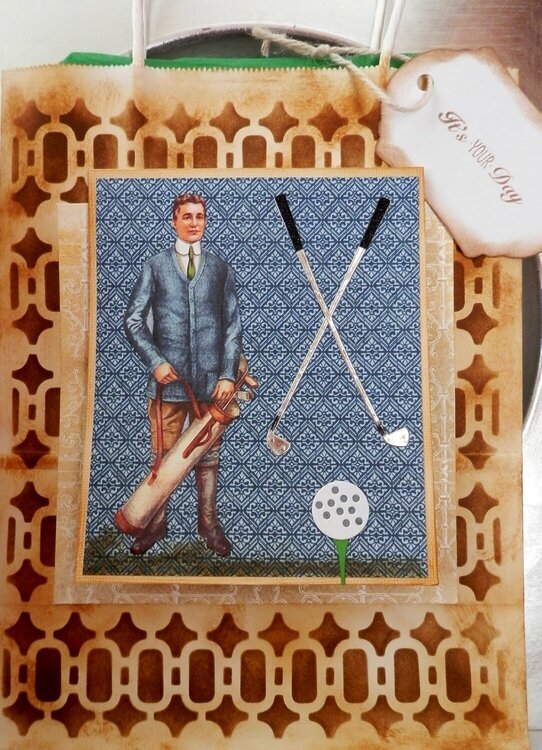 Golf Guy Card/Gift Bag