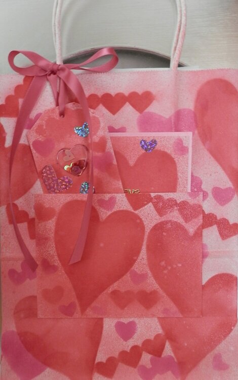Heart Shaker Card/Gift Bag
