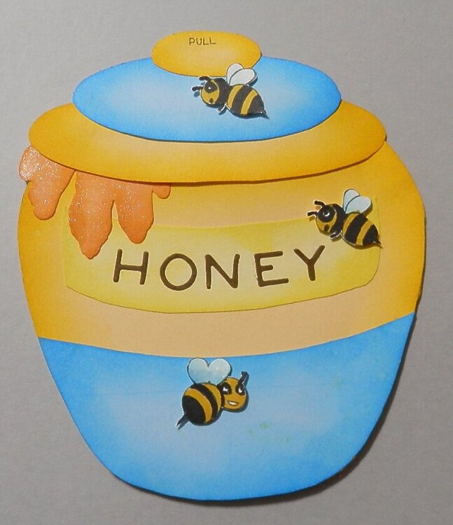 Honey Jar Slider Card