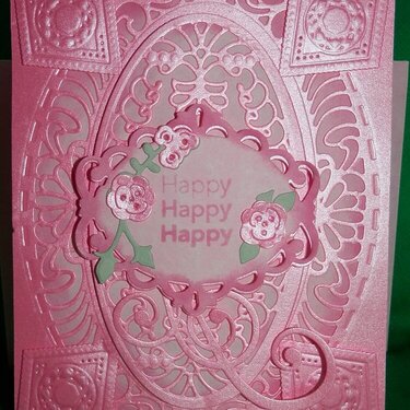 Pink Layered Birthday Card