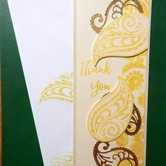 Paisley Thank You Card