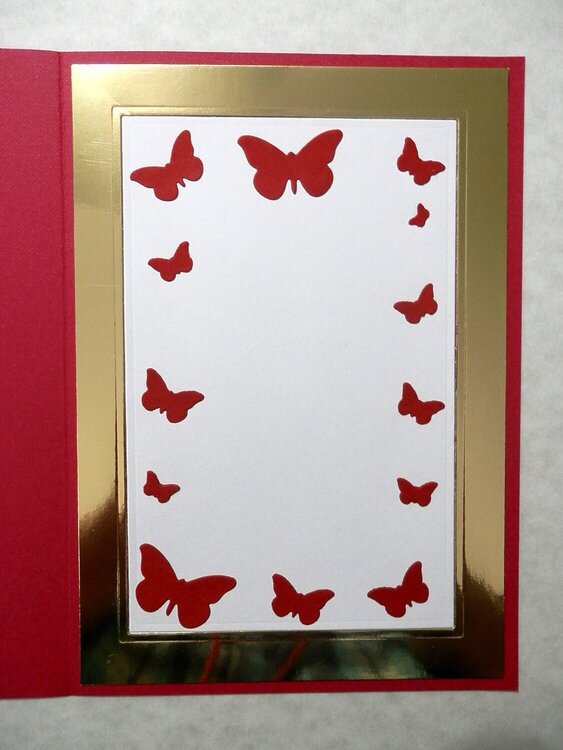 Butterfly Card - inside