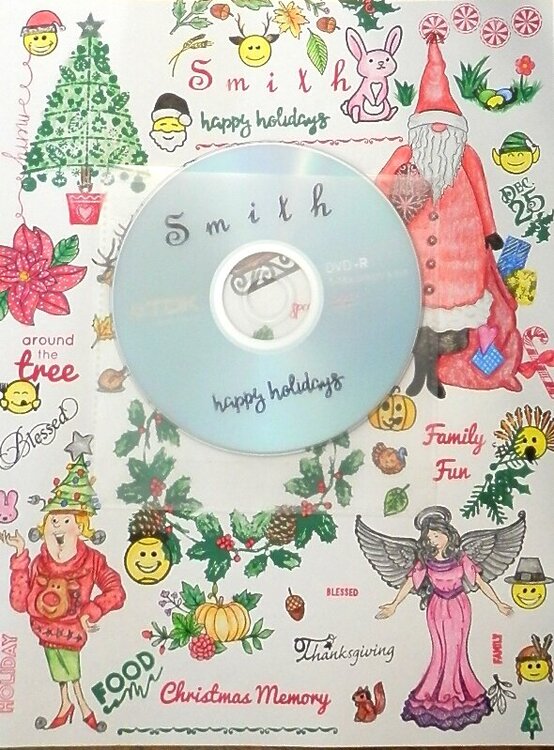 Family DVD with layout