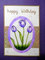 Tulip Birthday Card