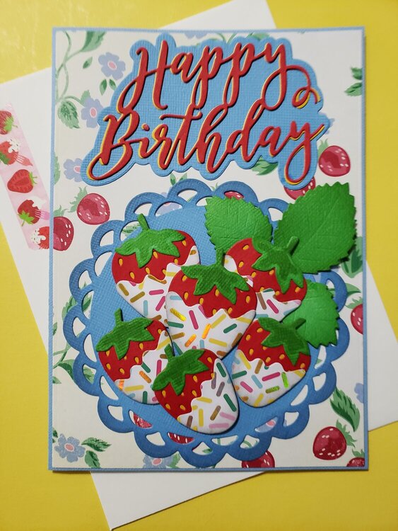 Strawberry Birthday Card